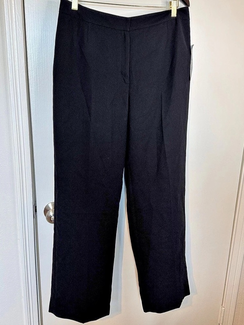 Evan-Picone Suit Straight Leg Trousers in Black Size 12 NWT